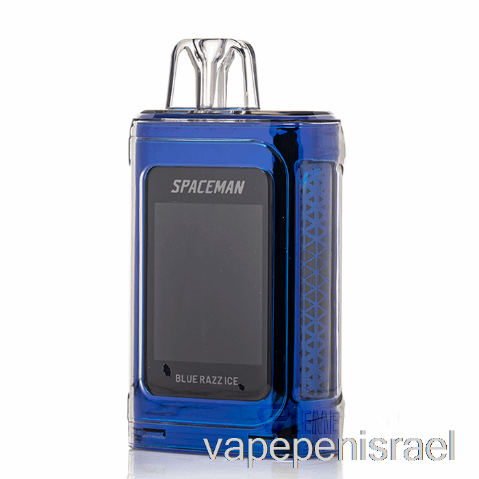 חד פעמי Vape Israel Spaceman Prism 20k חד פעמי כחול Razz Ice